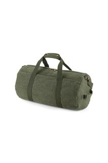 Винтажная холщовая спортивная сумка Bagbase, зеленый
