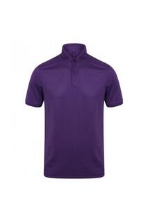 Рубашка поло из пике стрейч из микрофайна Henbury, фиолетовый