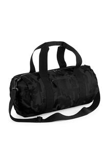 Камуфляжная бочка/спортивная сумка (20 литров) (2 шт. в упаковке) Bagbase, черный