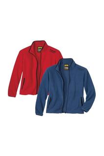 Флисовая куртка с полной молнией, комплект из 2 шт. Atlas for Men, красный