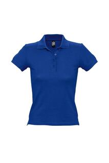 Рубашка поло из хлопка с короткими рукавами People Pique SOL&apos;S, синий Sols