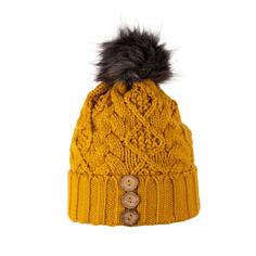 Шляпа с пуговицами Aran Diamond Aran Traditions, желтый