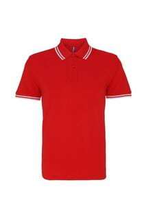 Рубашка поло классического кроя Asquith &amp; Fox, красный