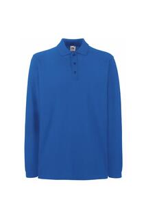 Рубашка поло премиум-класса с длинными рукавами Fruit of the Loom, синий