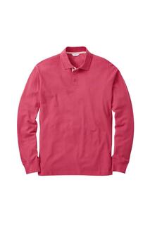 Рубашка поло с длинным рукавом Cotton Traders, розовый