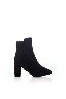 Текстильные ботинки на каблуке &apos;Xiomara&apos; Moda In Pelle, черный