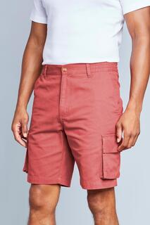 Шорты Cargo Comfort, внутренняя часть штанины 8,5 дюймов (22 см) Cotton Traders, розовый