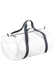 Водонепроницаемая дорожная сумка Packaway Barrel Bag / Duffle (32 литра) (2 шт.) Bagbase, белый