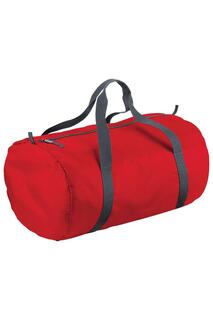 Водонепроницаемая дорожная сумка Packaway Barrel Bag / Duffle (32 литра) (2 шт.) Bagbase, красный