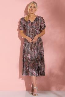 Платье миди с блестящим цветочным принтом Klass., розовый Класс