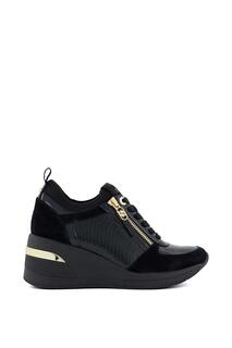 Кроссовки &apos;Eiline&apos; Leather Trainers Dune London, черный