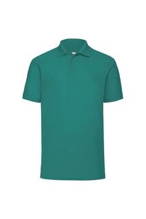 Рубашка поло с короткими рукавами из пике 65/35 Fruit of the Loom, зеленый