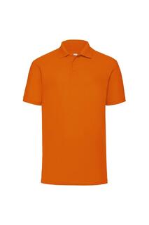 Рубашка поло с короткими рукавами из пике 65/35 Fruit of the Loom, оранжевый