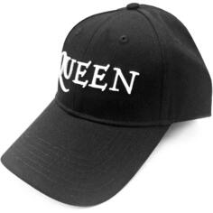 Бейсболка Classic Band с логотипом и ремешком на спине Queen, черный