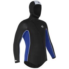 Куртка для дайвинга Decathlon с капюшоном, неопрен 5,5 мм, Scdand Subea, черный