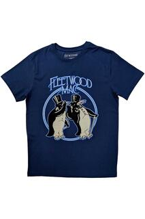 Футболка с пингвинами Fleetwood Mac, синий
