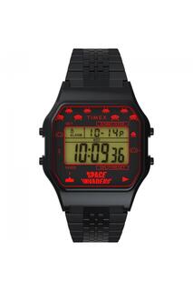 Классические часы Timex 80 Space Invaders из нержавеющей стали — TW2V30200, черный