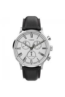 Классические часы Waterbury Classic Chrono из нержавеющей стали - Tw2U88100 Timex, белый