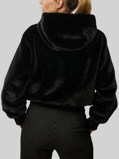 Куртка из искусственного меха с капюшоном James Lakeland, черный