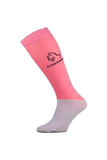 Тонкие носки до колена из технической микрофибры для верховой езды COMODO, розовый