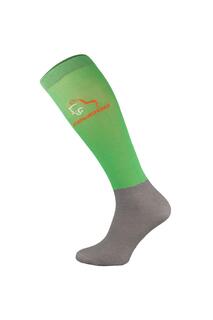 Тонкие носки до колена из технической микрофибры для верховой езды COMODO, зеленый