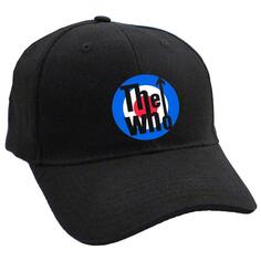 Классический мод. Бейсбольная кепка с логотипом Target Band и ремешком на спине. Who, черный