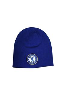 Свернутая шапка Chelsea FC, синий