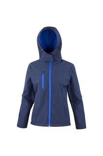Куртка из софтшелла Core Lite с капюшоном Result, темно-синий