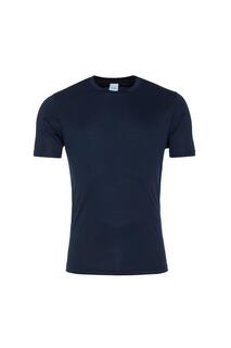 Гладкая футболка Just Cool с короткими рукавами AWDis, темно-синий
