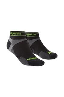 Сверхлегкие спортивные низкие носки T2 из мериносовой шерсти для трейлраннинга Bridgedale, черный