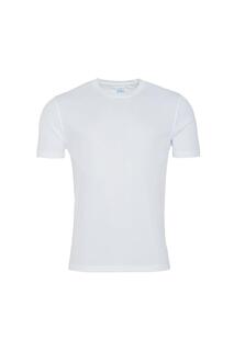 Гладкая футболка Just Cool с короткими рукавами AWDis, белый