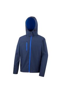 Куртка из софтшелла Core Lite с капюшоном Result, темно-синий