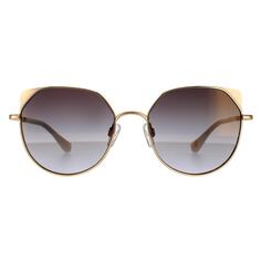 Светло-золотисто-серые солнцезащитные очки «кошачий глаз» Ted Baker, золото