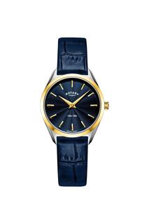 Сверхтонкие классические аналоговые кварцевые часы из нержавеющей стали - Ls08011/05 Rotary, синий