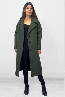 Классическое однобортное пальто строгого кроя Cutie London, зеленый