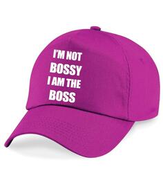 Бейсбольная кепка «Я не босс, я босс» 60 SECOND MAKEOVER, фиолетовый