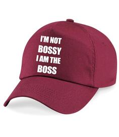 Бейсбольная кепка «Я не босс, я босс» 60 SECOND MAKEOVER, коричневый
