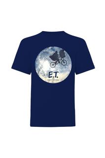 Футболка с силуэтом луны E.T. the Extra-Terrestrial, синий