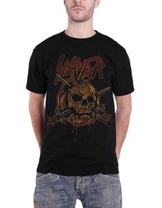 Футболка с тыквенными ножами Slayer, черный