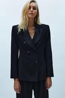 Куртка премиум-класса с увеличенными плечами Coast, черный