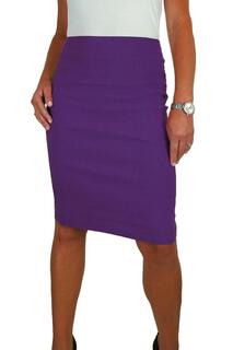 Облегающая юбка-карандаш стрейч Paulo Due, фиолетовый
