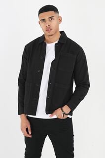 Куртка с накладными карманами &apos;Doron&apos; из хлопкового твила Brave Soul, черный