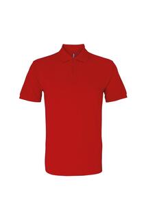 Органическая рубашка поло классического кроя Asquith &amp; Fox, красный
