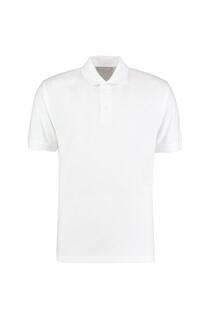 Хлопковая футболка-поло Classic Superwash классического кроя Kustom Kit, белый