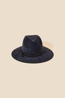 Складная шляпа-федора из синели Accessorize, синий