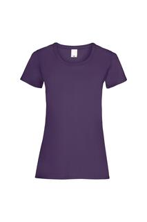 Повседневная футболка с короткими рукавами Value Universal Textiles, фиолетовый