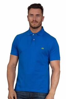 Органическая фирменная футболка-поло Raging Bull, синий