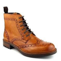 Кожаные ботинки броги Camden на шнуровке Frank James, коричневый
