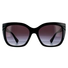 Солнечные очки Butterfly Shiny Black Grey Gradient RA5265 Ralph by Ralph Lauren, серый