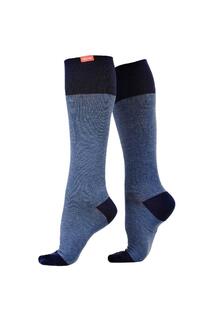 Хлопковые носки с градуированной компрессией 15–20 мм рт. ст. при опухших ногах и ТГВ VIM&amp;VIGR, синий Vim&Vigr